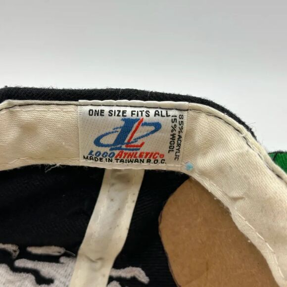 Vintage Logo Athletic NFL Oakland Las Vegas Raiders Splash Snapback Hat - Picture 9 of 9